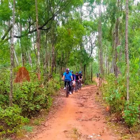 Lose the city to the sound of the gravel on this 25km route. 
