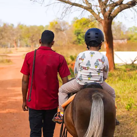 Trained guides accompany the children at all times. 
