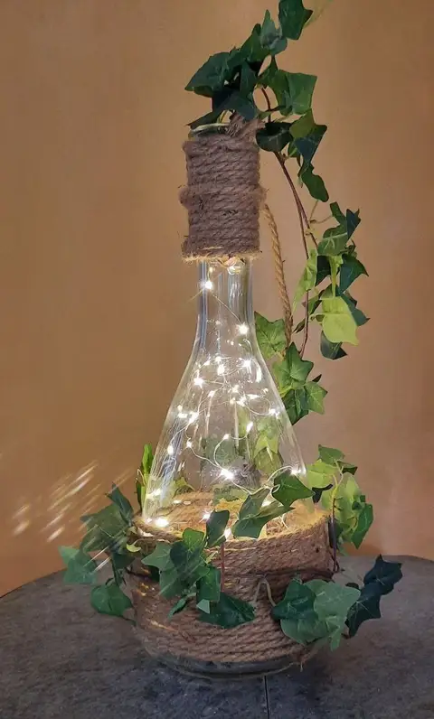 Smooth and refine your cut bottles for a professional finish.