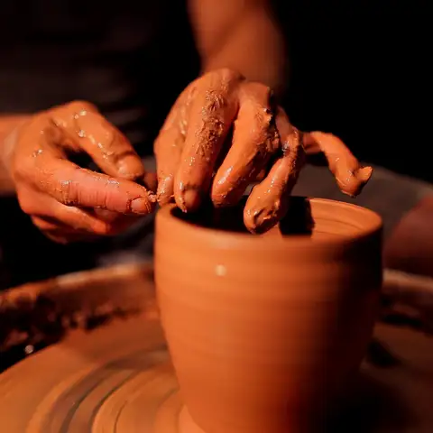Master the essential techniques of preparing and kneading clay.