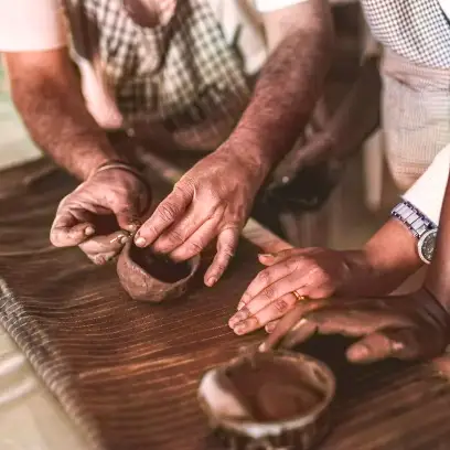 Gain a comprehensive introduction to clay types, pottery techniques, natural dyes, glazing, and firing processes.